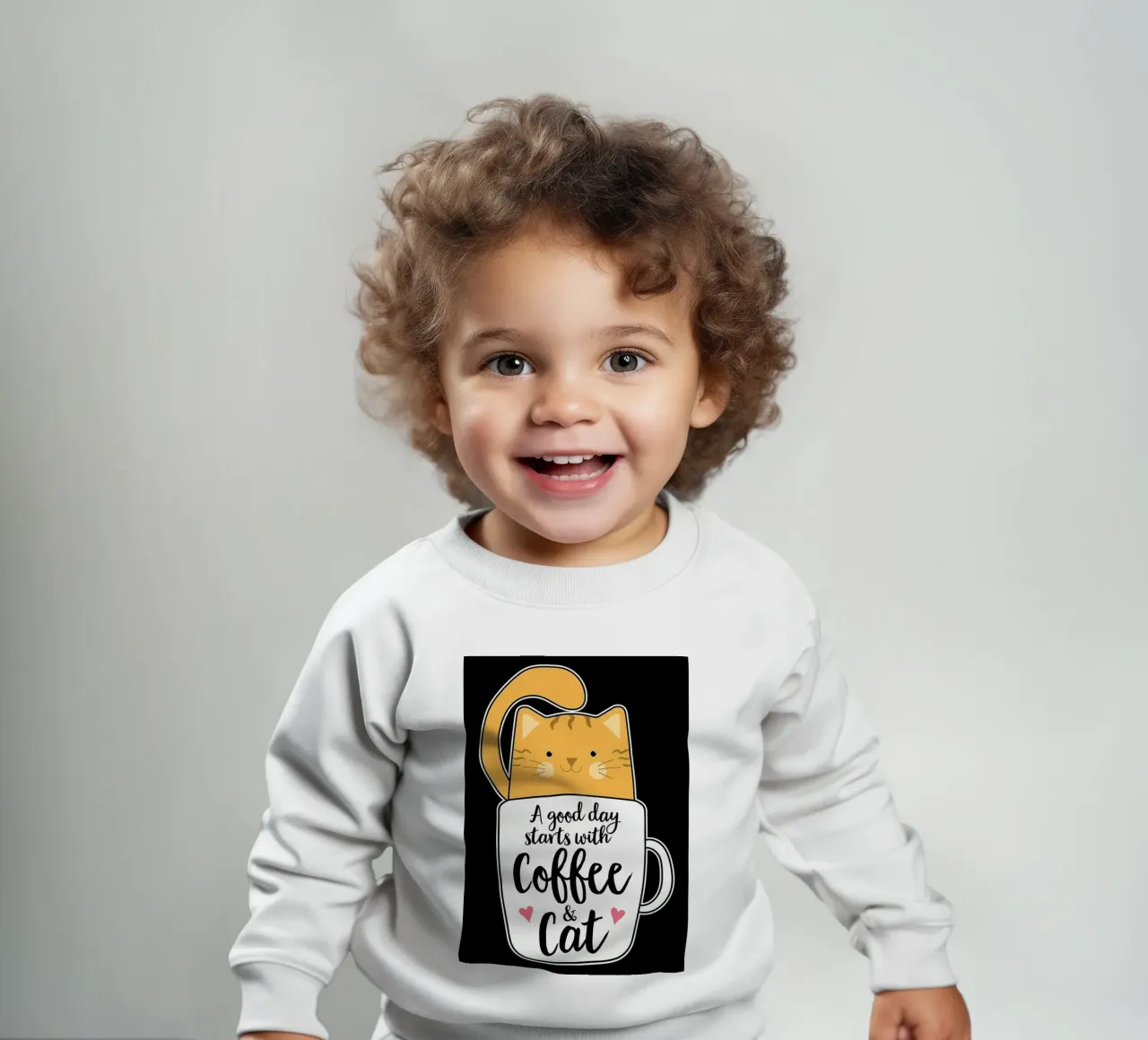 Divertente tazza da caffè per gatti felpa neonato da Delaplane