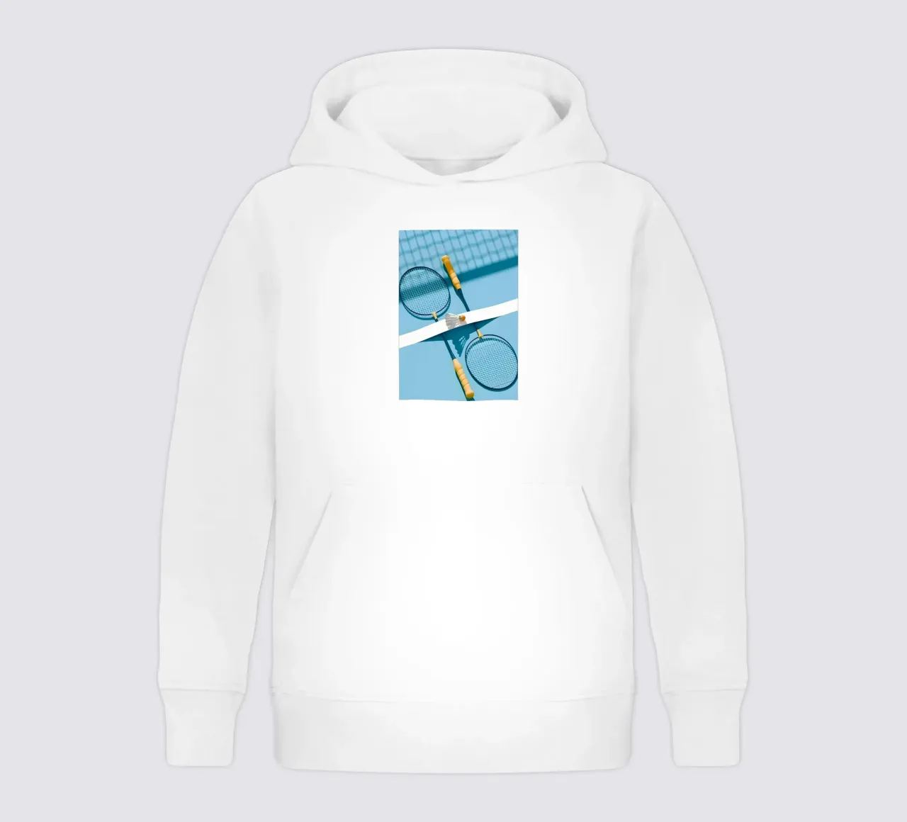 Flaming Badminton Shuttlecock kids hoodie by allison