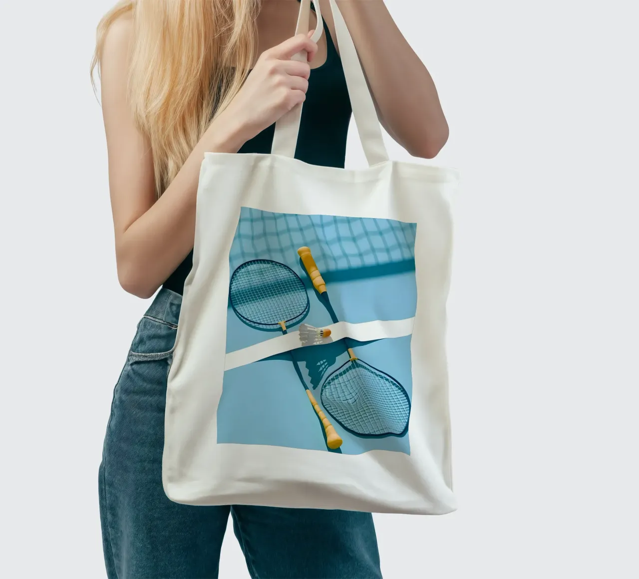 Flaming Badminton Shuttlecock tote bag by allison