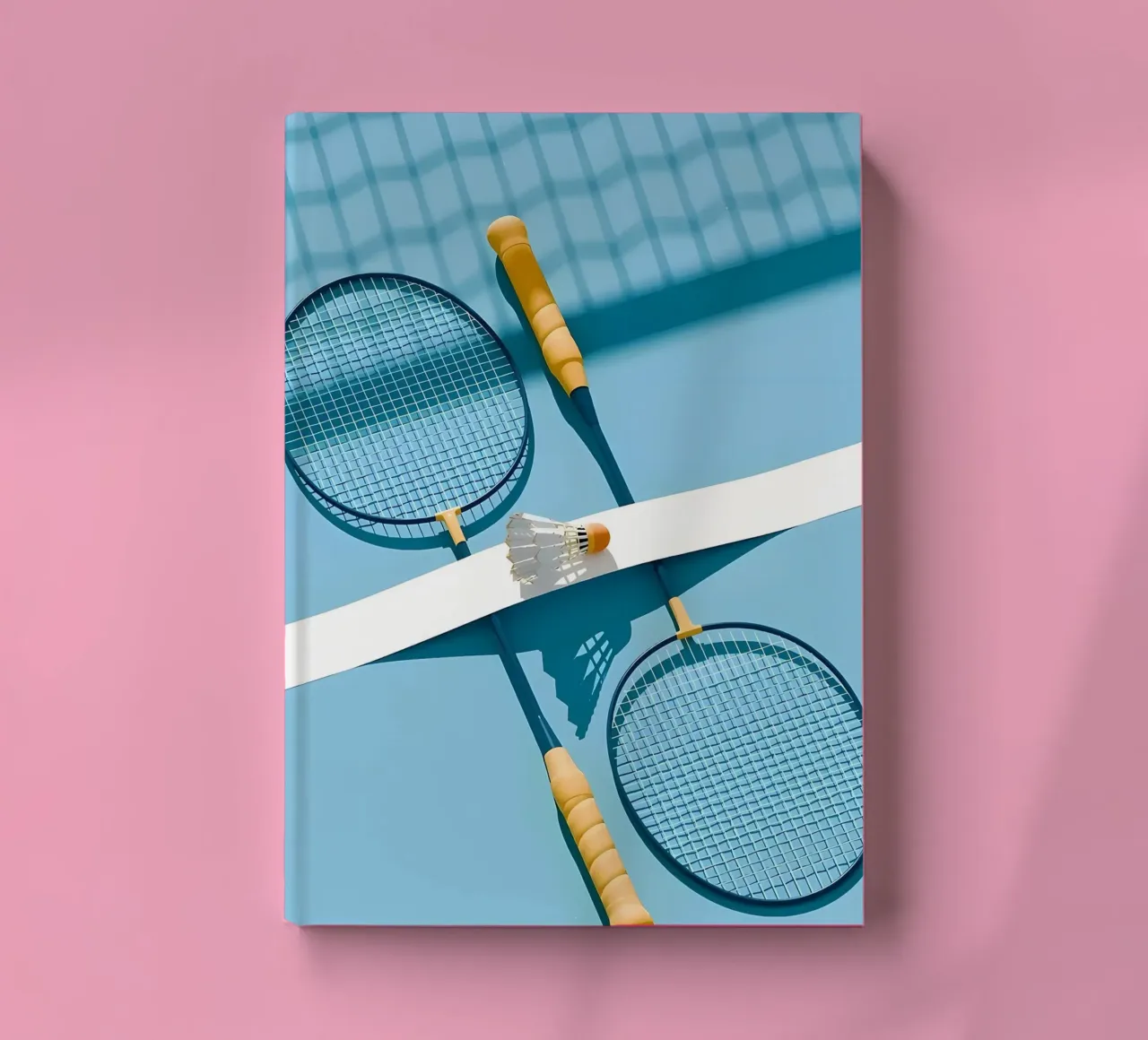 Flaming Badminton Shuttlecock notebook by allison