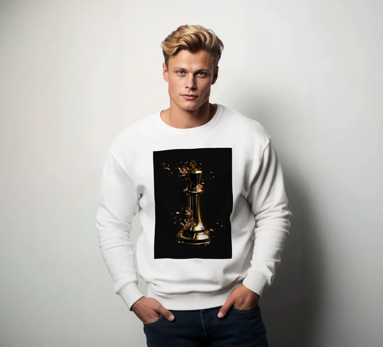 Gioco del Re a scacchi felpa da Stylianos