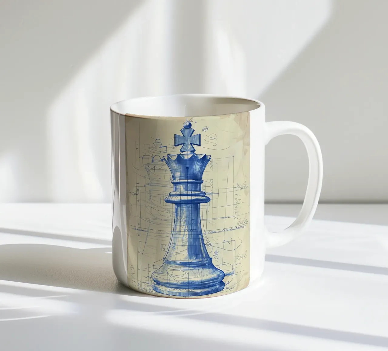Gioco degli scacchi tazza in ceramica da Stylianos