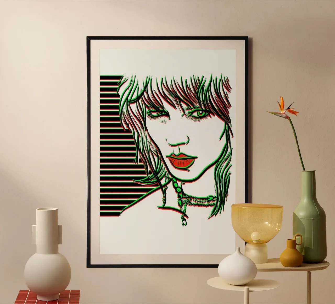 Freja poster con telaio in legno da Chobopop