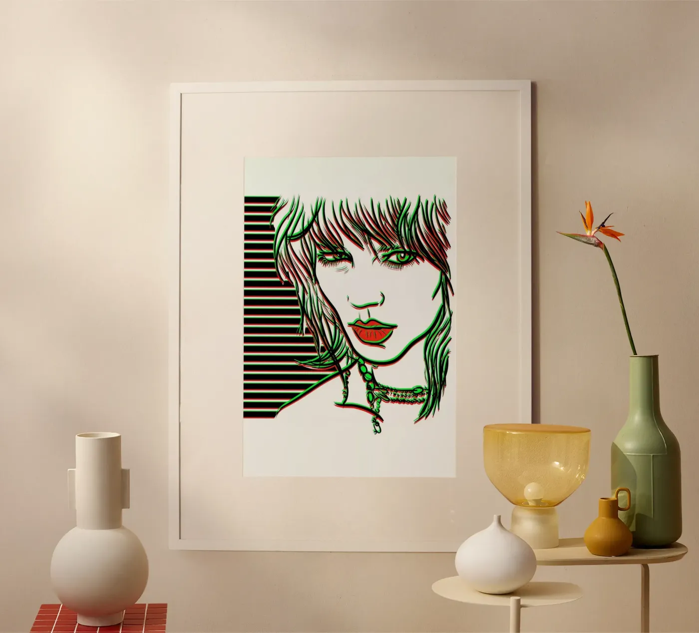 Freja poster van Chobopop