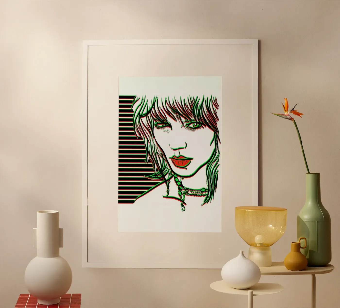 Freja poster van Chobopop