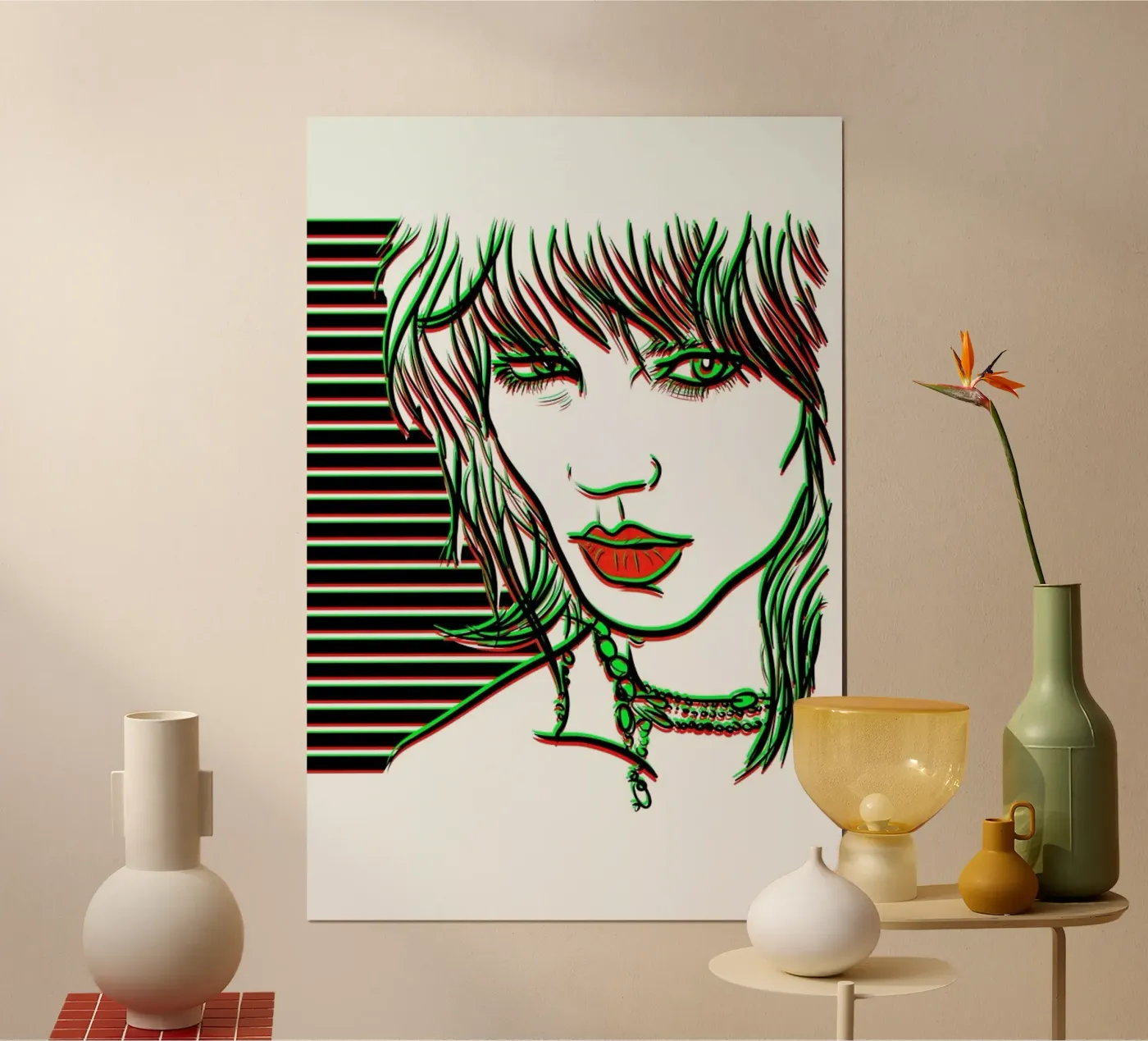 Freja poster van Chobopop