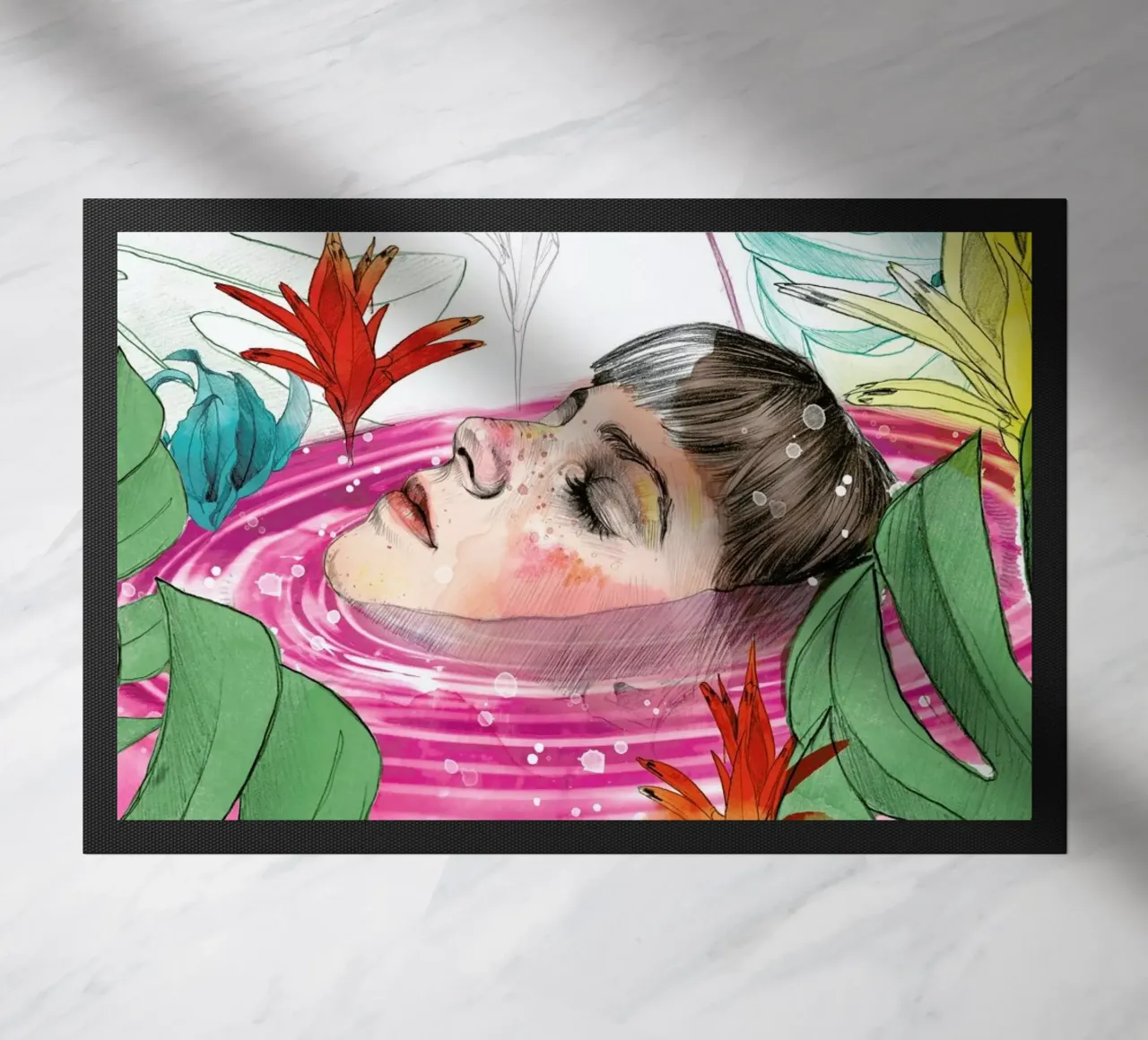 Ophelia paillasson de Ina Stanimirova