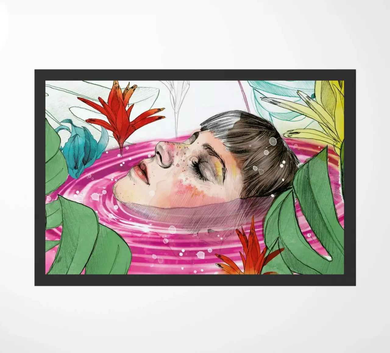 Ophelia paillasson de Ina Stanimirova