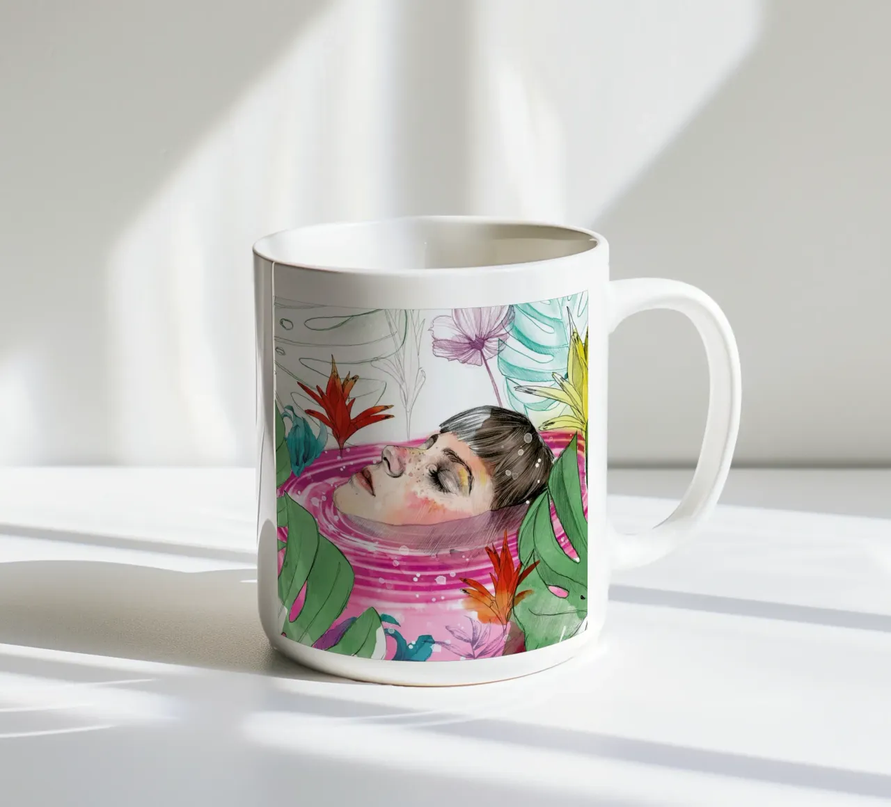 Ophelia ceramic mug by Ina Stanimirova