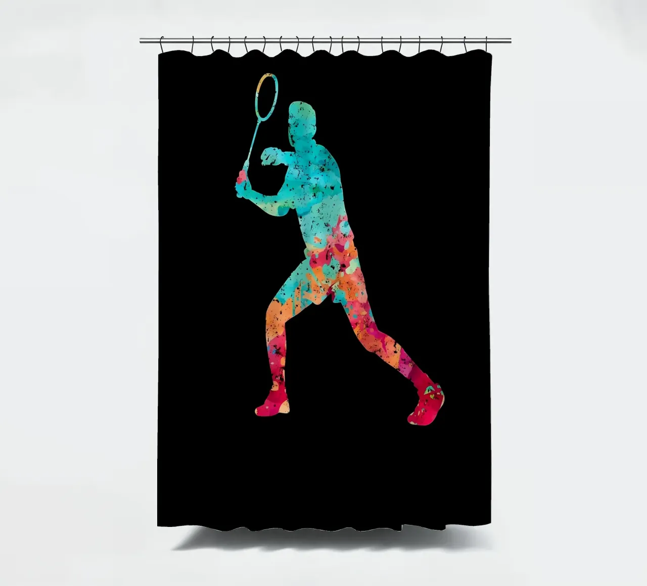 Giocatore di squash badminton sp tenda da doccia da allison