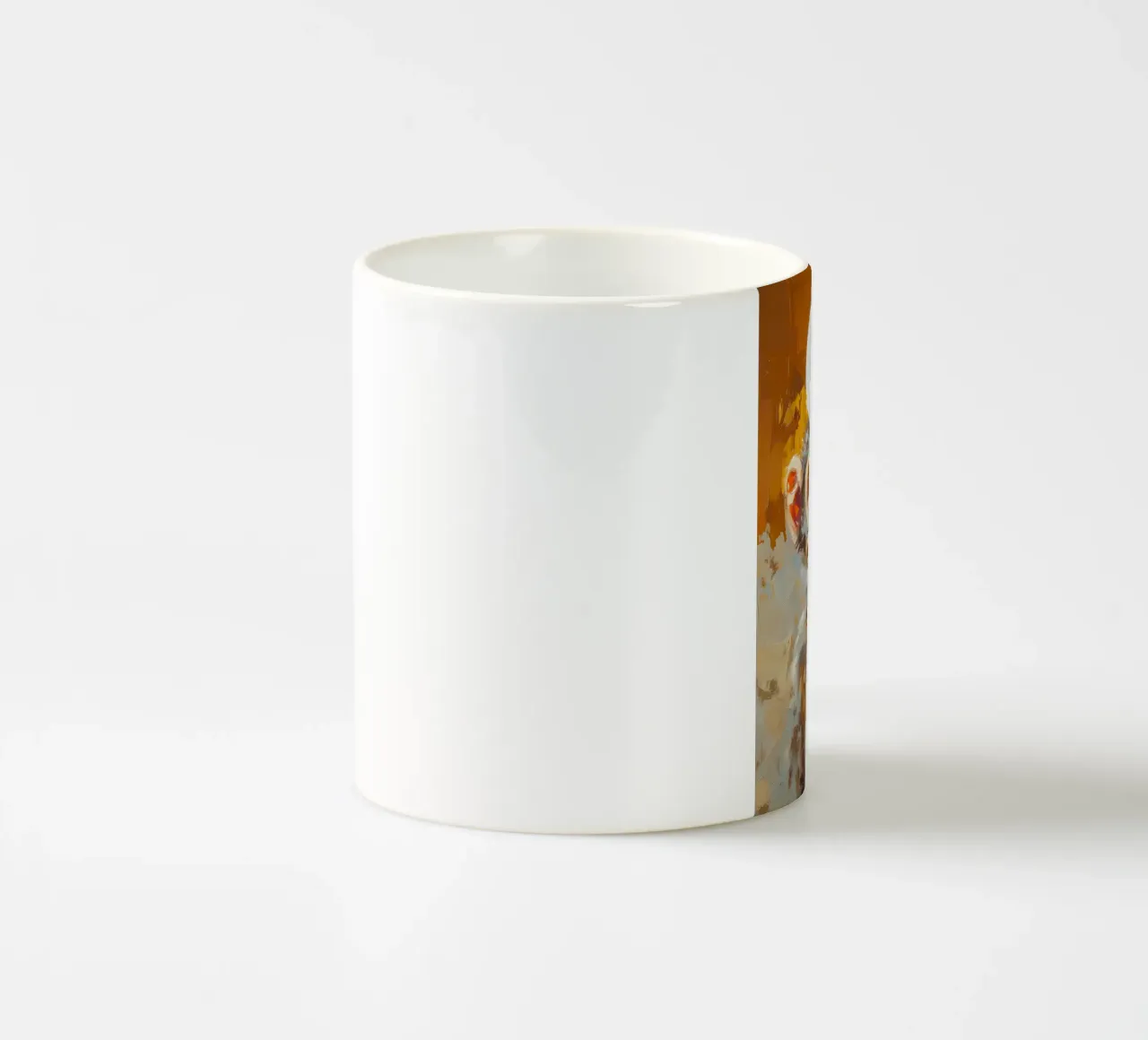 Scimmia con cappello di carta igienica tazza in ceramica da Ginnery