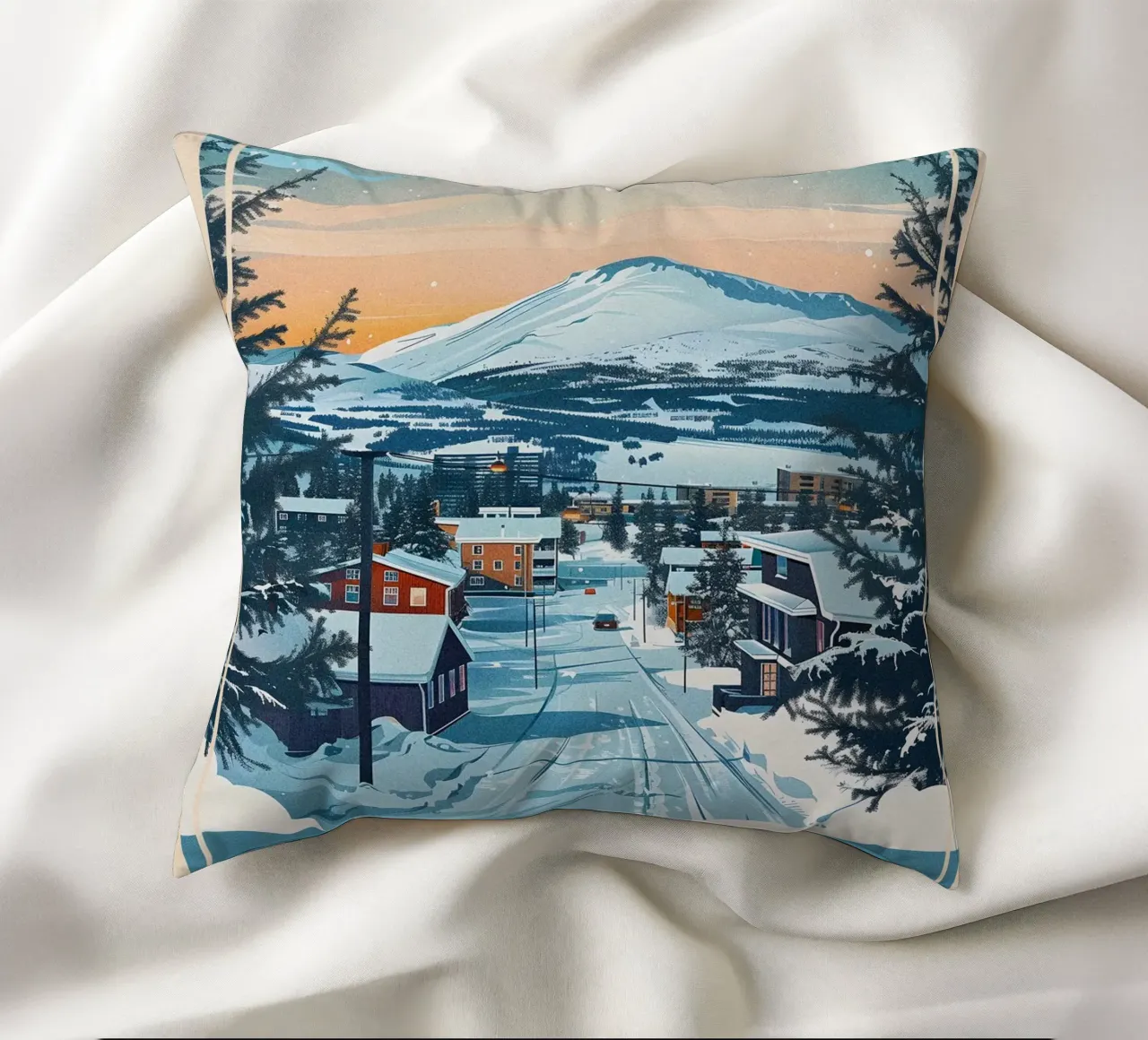 Kiruna City cuscino da Travelstudio