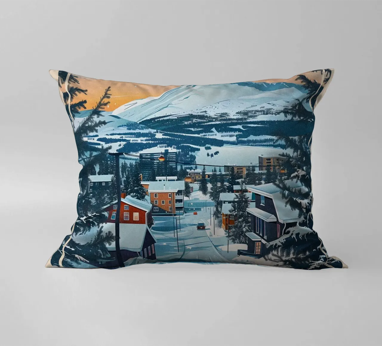 Kiruna City cuscino da Travelstudio