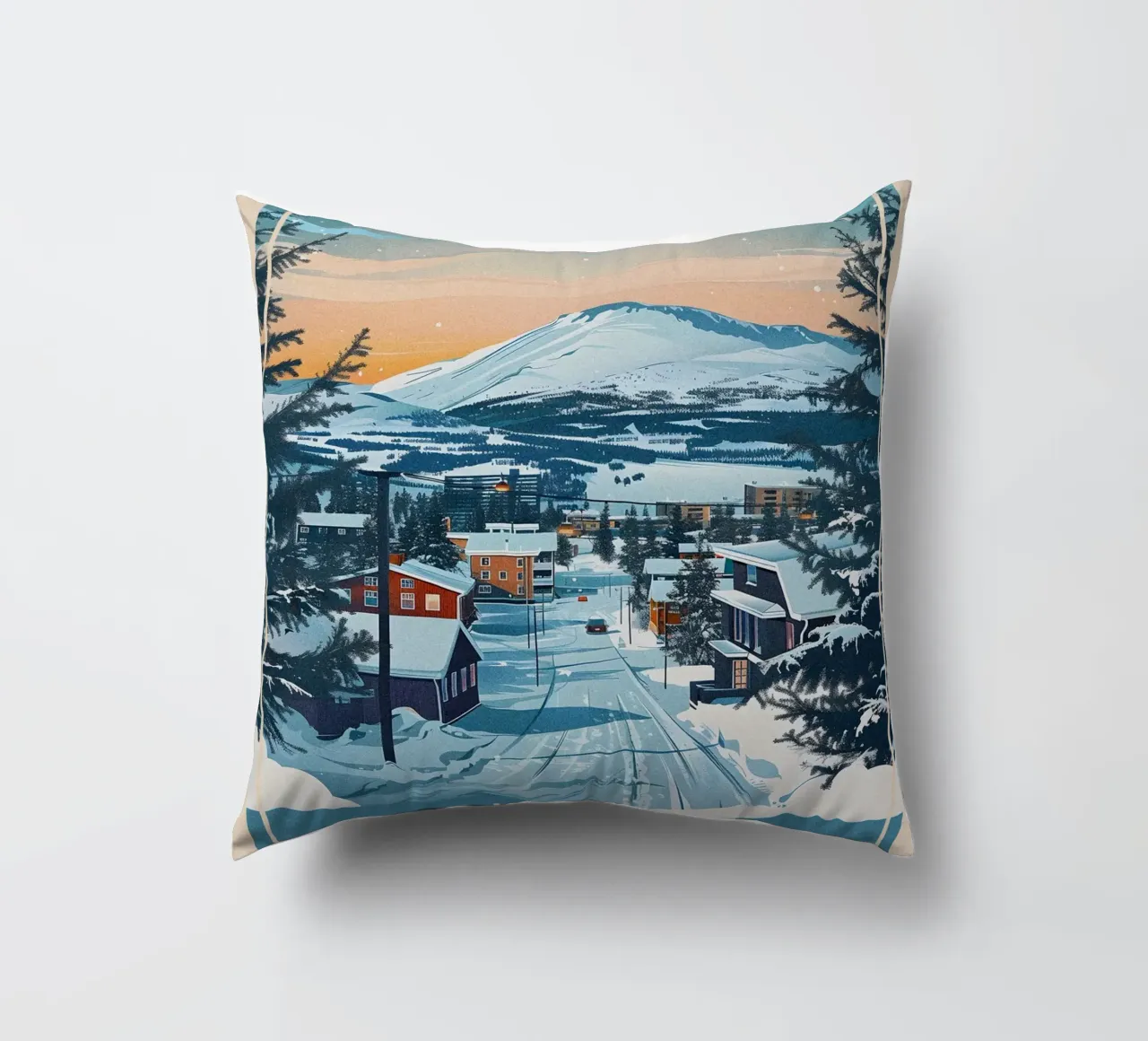Kiruna City cuscino da Travelstudio