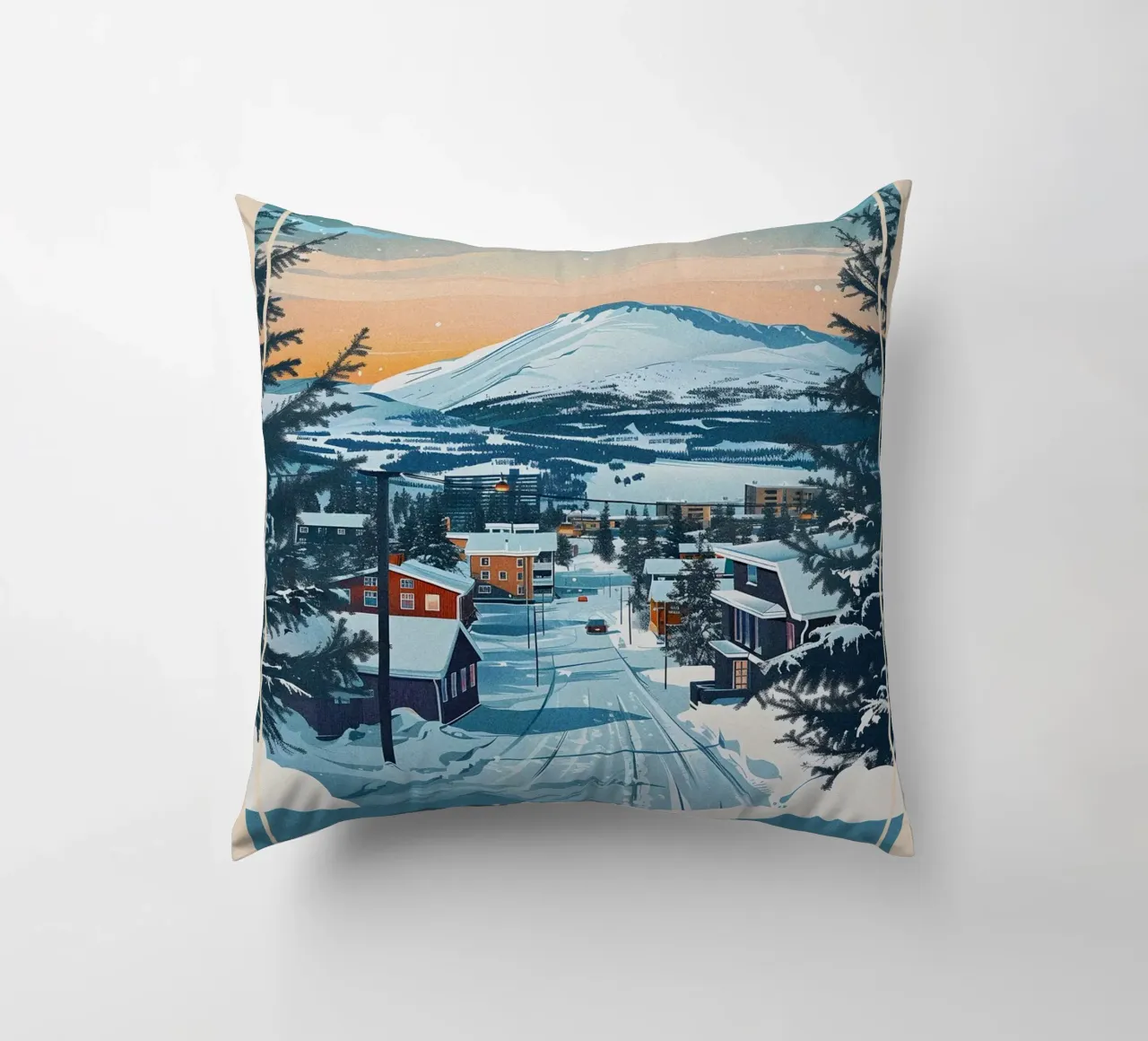 Kiruna City cuscino da Travelstudio