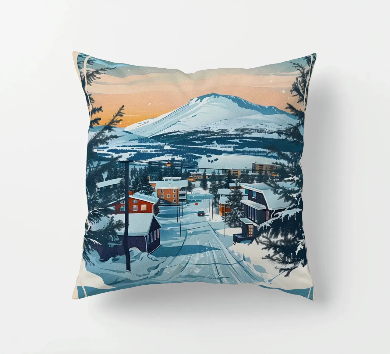 Kiruna City cuscino da Travelstudio