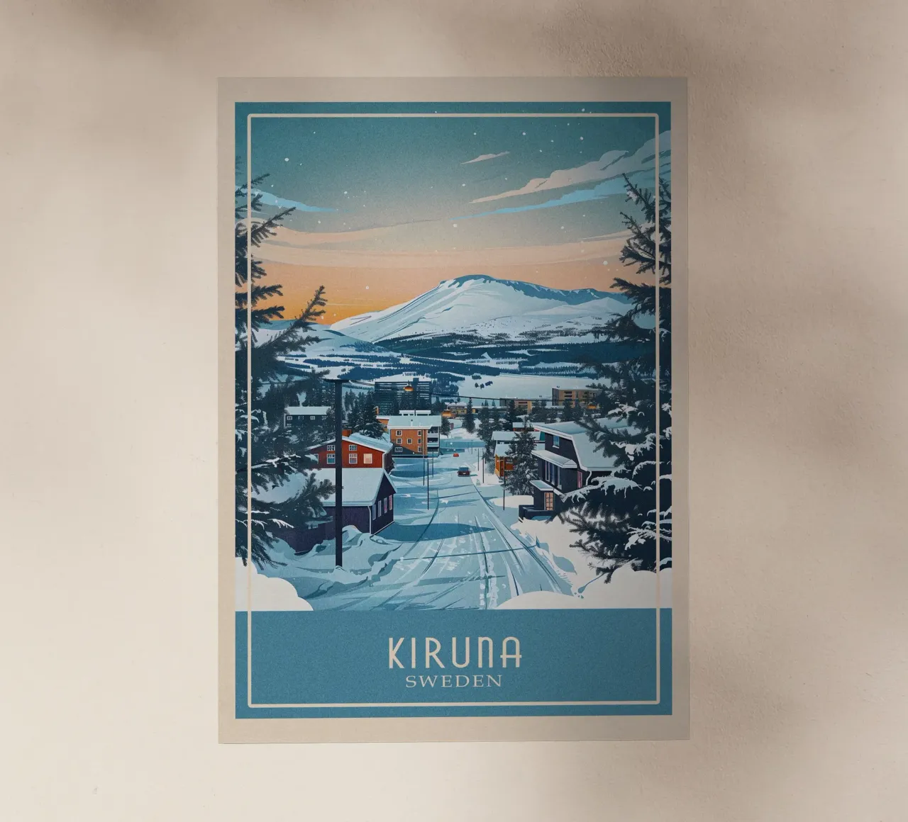 Kiruna City pellicola backlit da Travelstudio