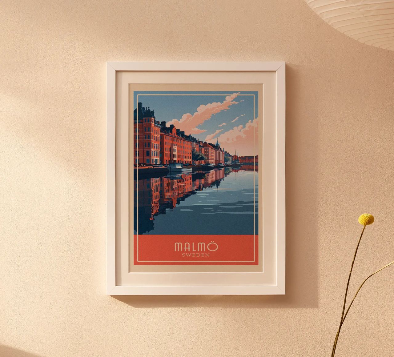 Malmö city Poster von Travelstudio