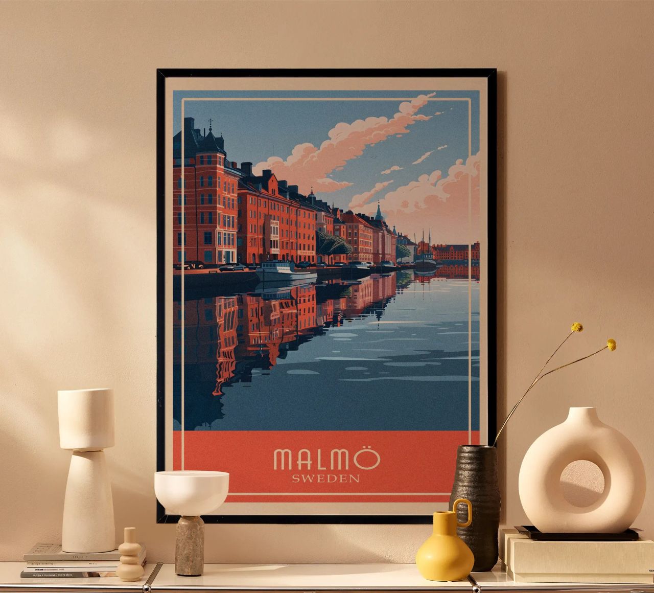 Malmö city Poster von Travelstudio