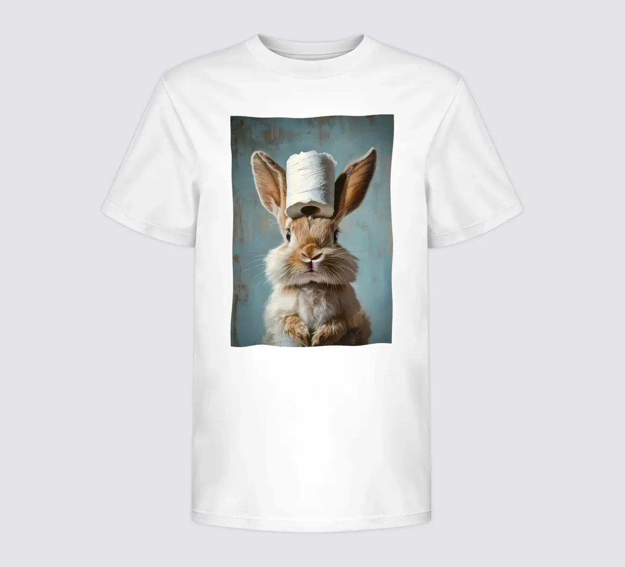 Hase mit Toilettenpapier Kinder T-Shirt von Ginnery