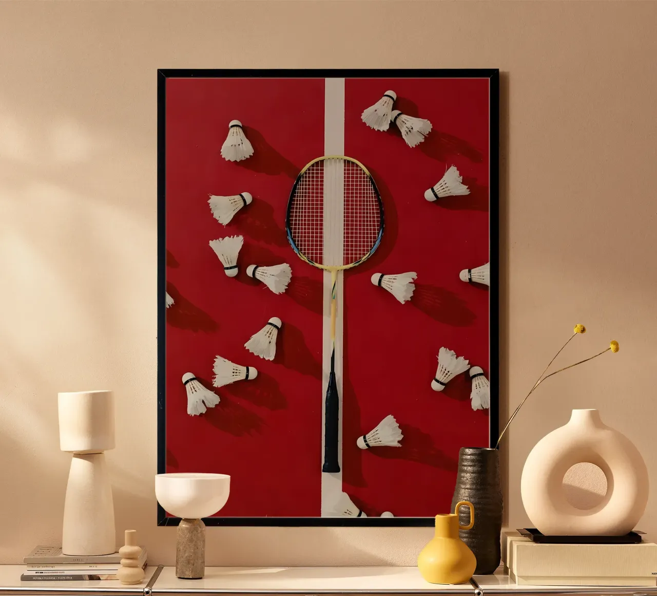 Badminton poster con telaio in plastica da allison