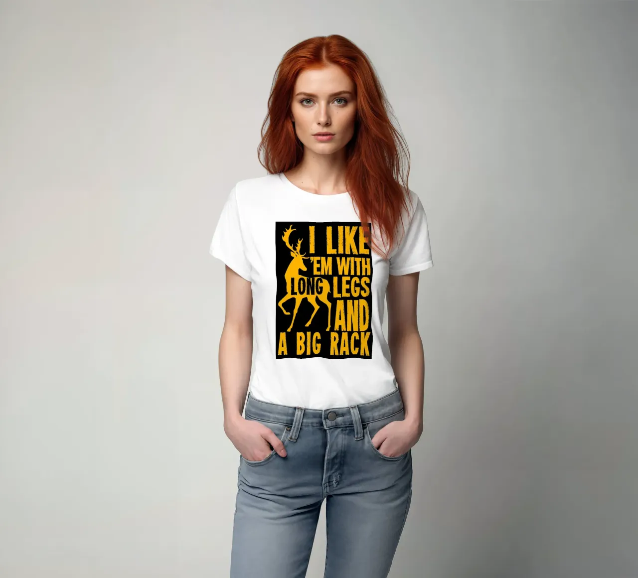 Witziges Hirschjagd-Zitat T-Shirt von Delaplane