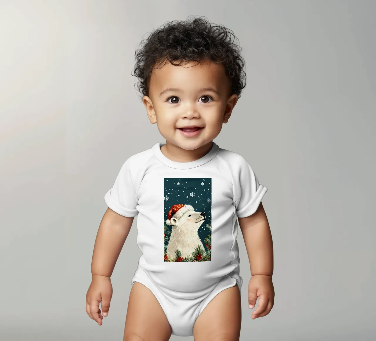 Minimalist Poster 6 short-sleeve baby romper by Kadynce