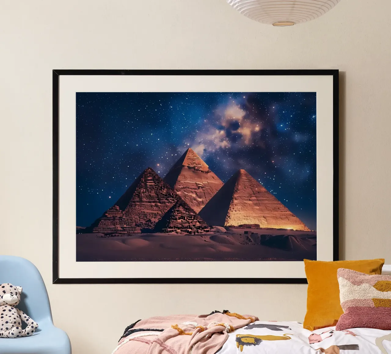 Notte delle piramidi egizie poster da Mikesell