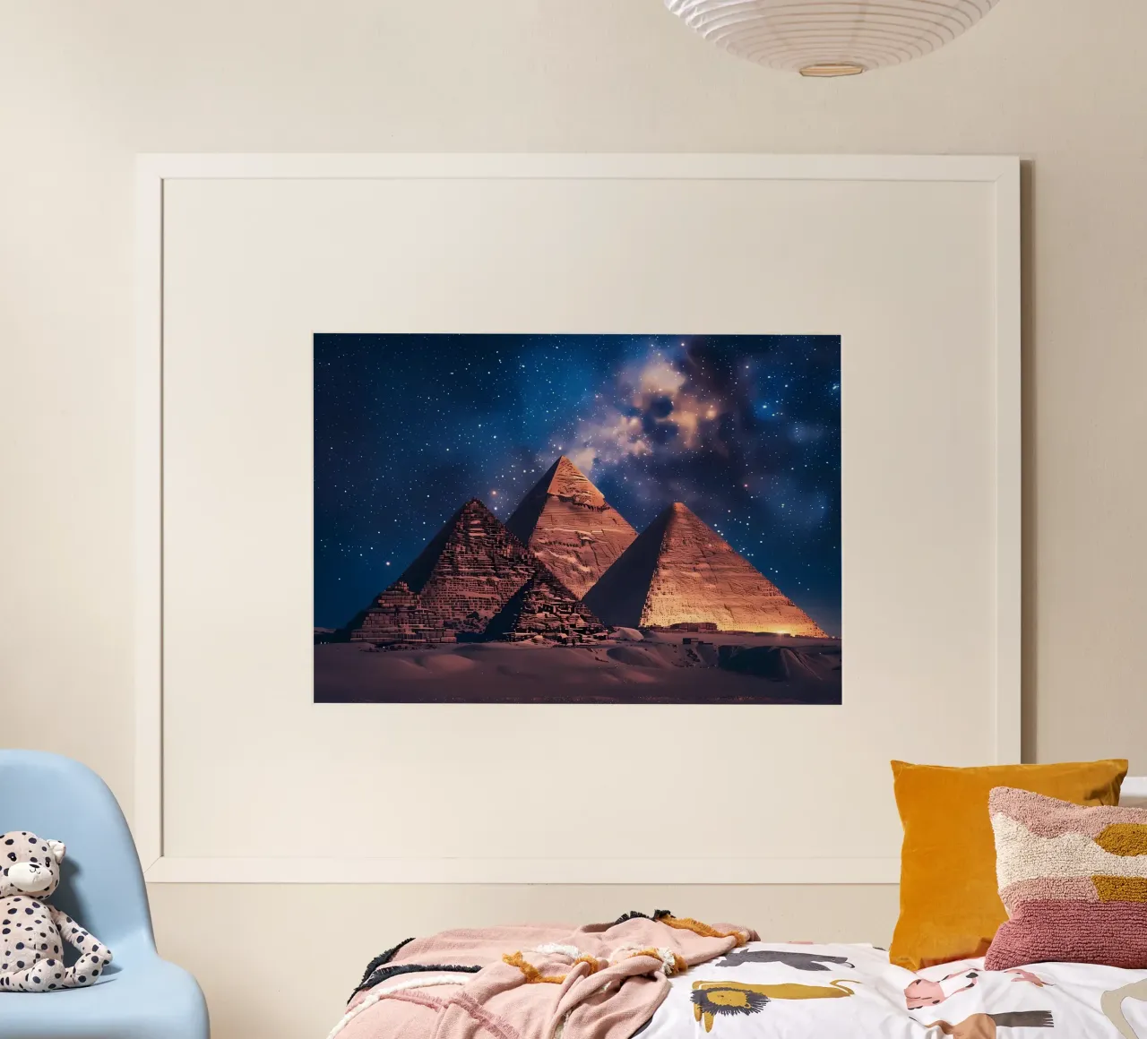 Notte delle piramidi egizie poster da Mikesell