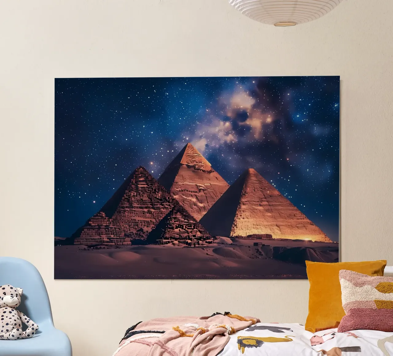 Notte delle piramidi egizie poster da Mikesell
