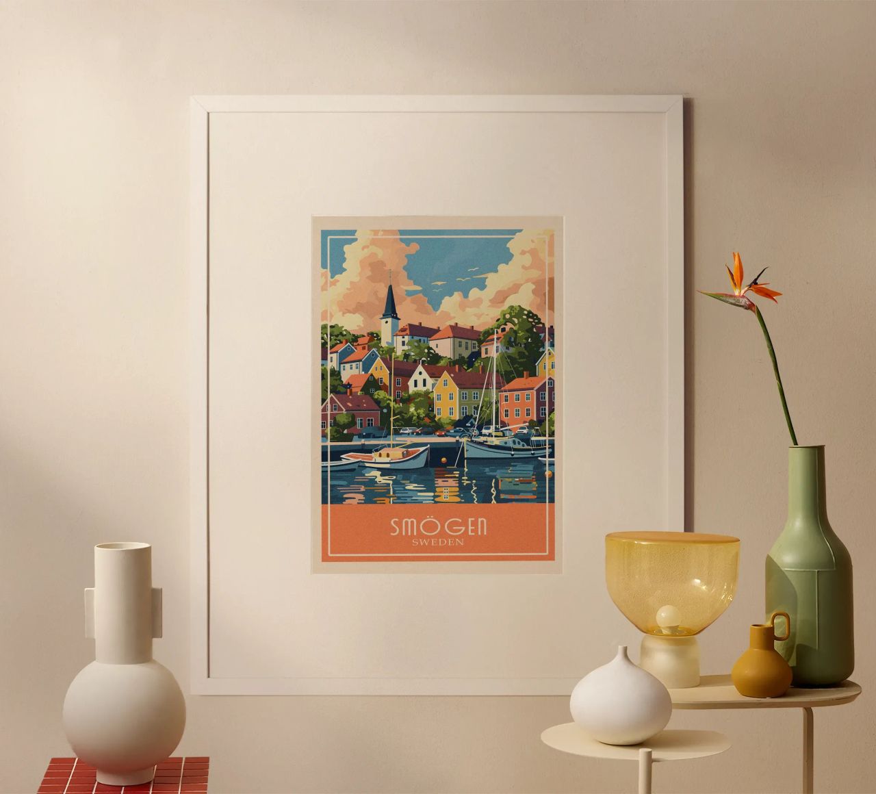 Smögen city Poster von Travelstudio