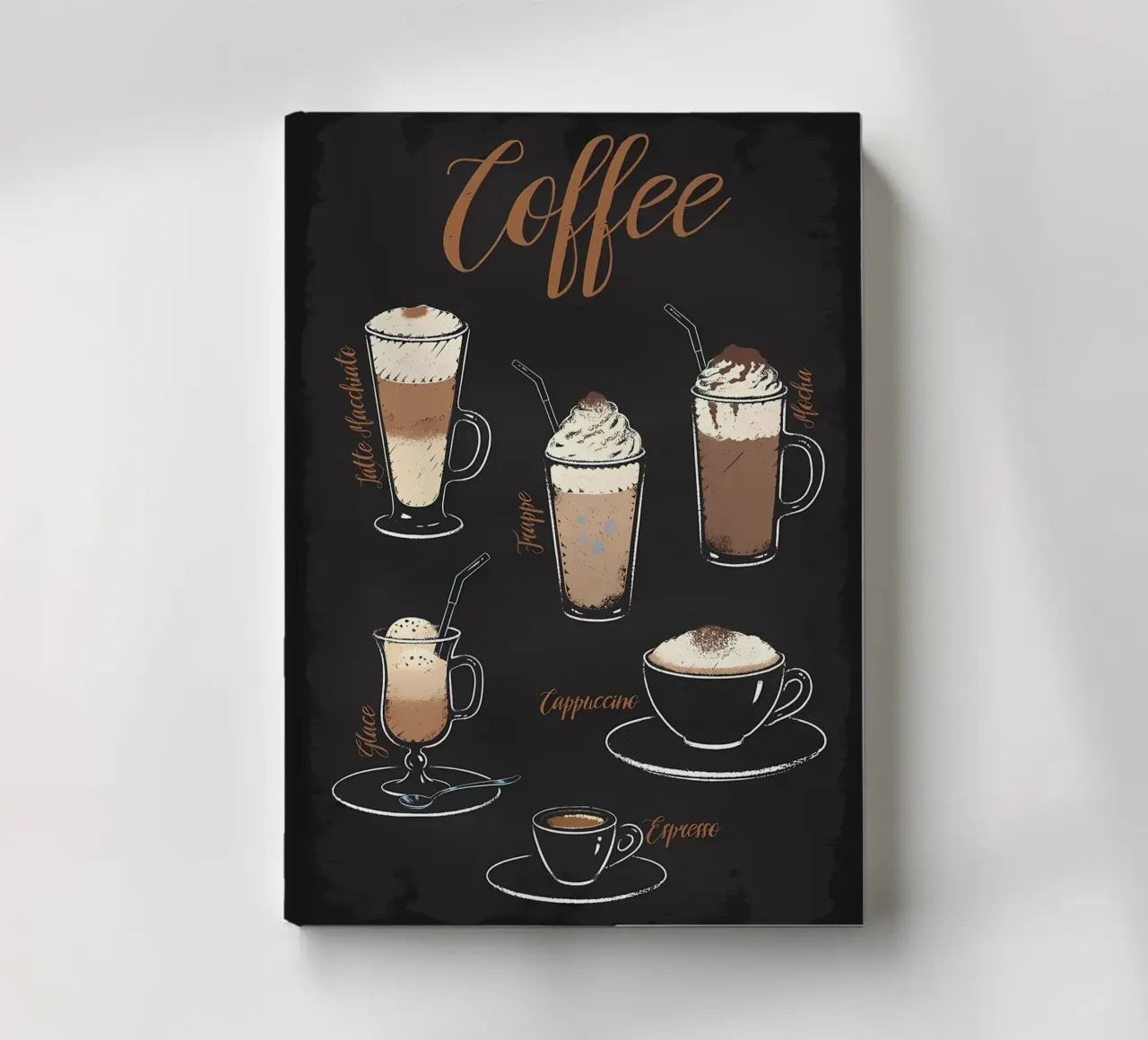 Guide du café Mime amusant carnet de notes de Eames