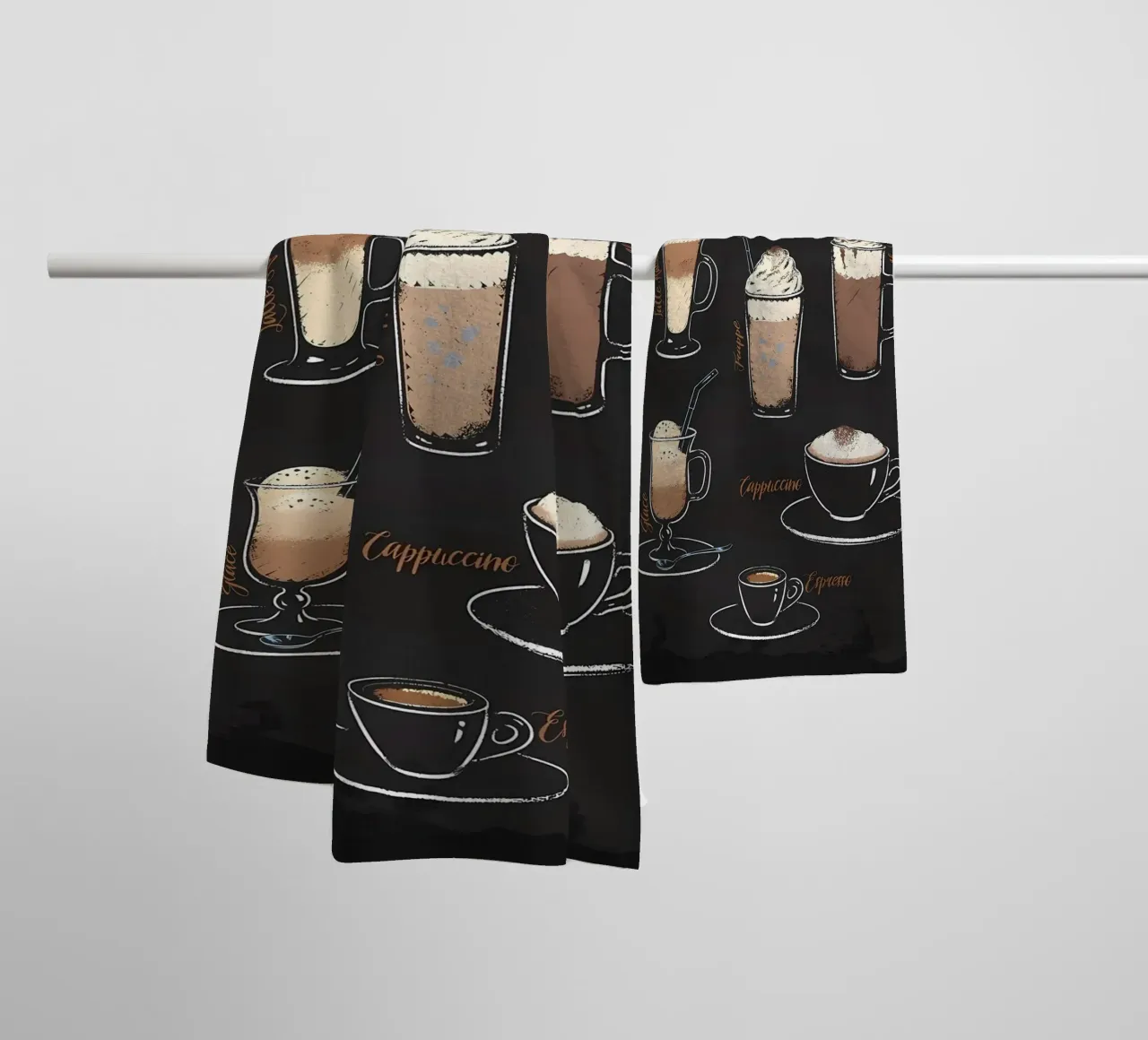 Guide du café Mime amusant serviette de bain de Eames