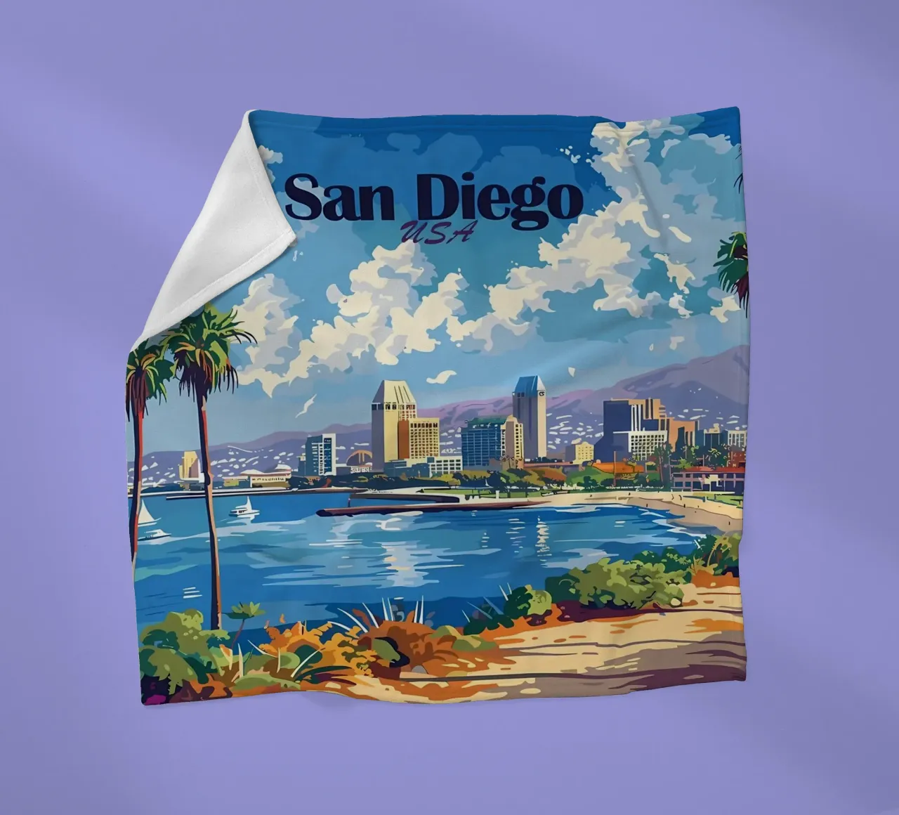 Paesaggio urbano di San Diego coperta in pile da Ginnery
