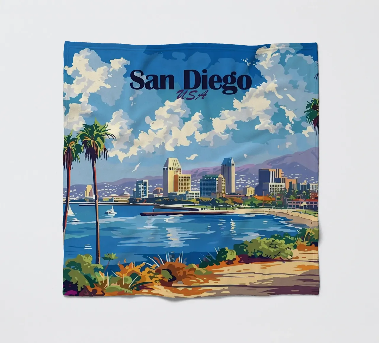 Paesaggio urbano di San Diego coperta in pile da Ginnery