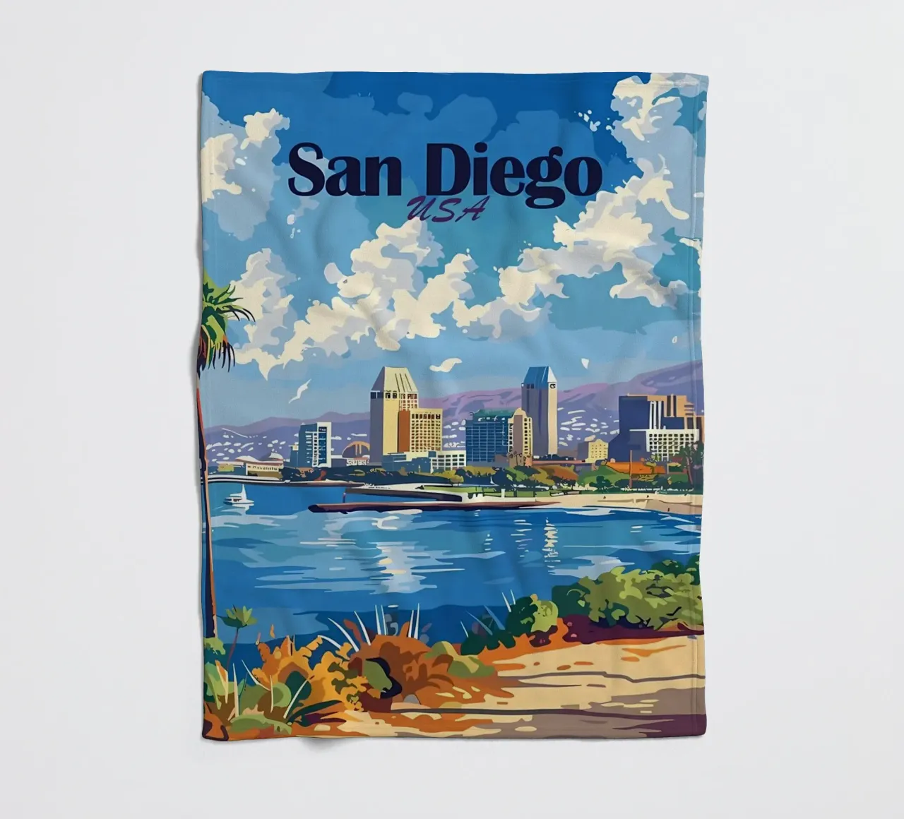 Paesaggio urbano di San Diego coperta in pile da Ginnery
