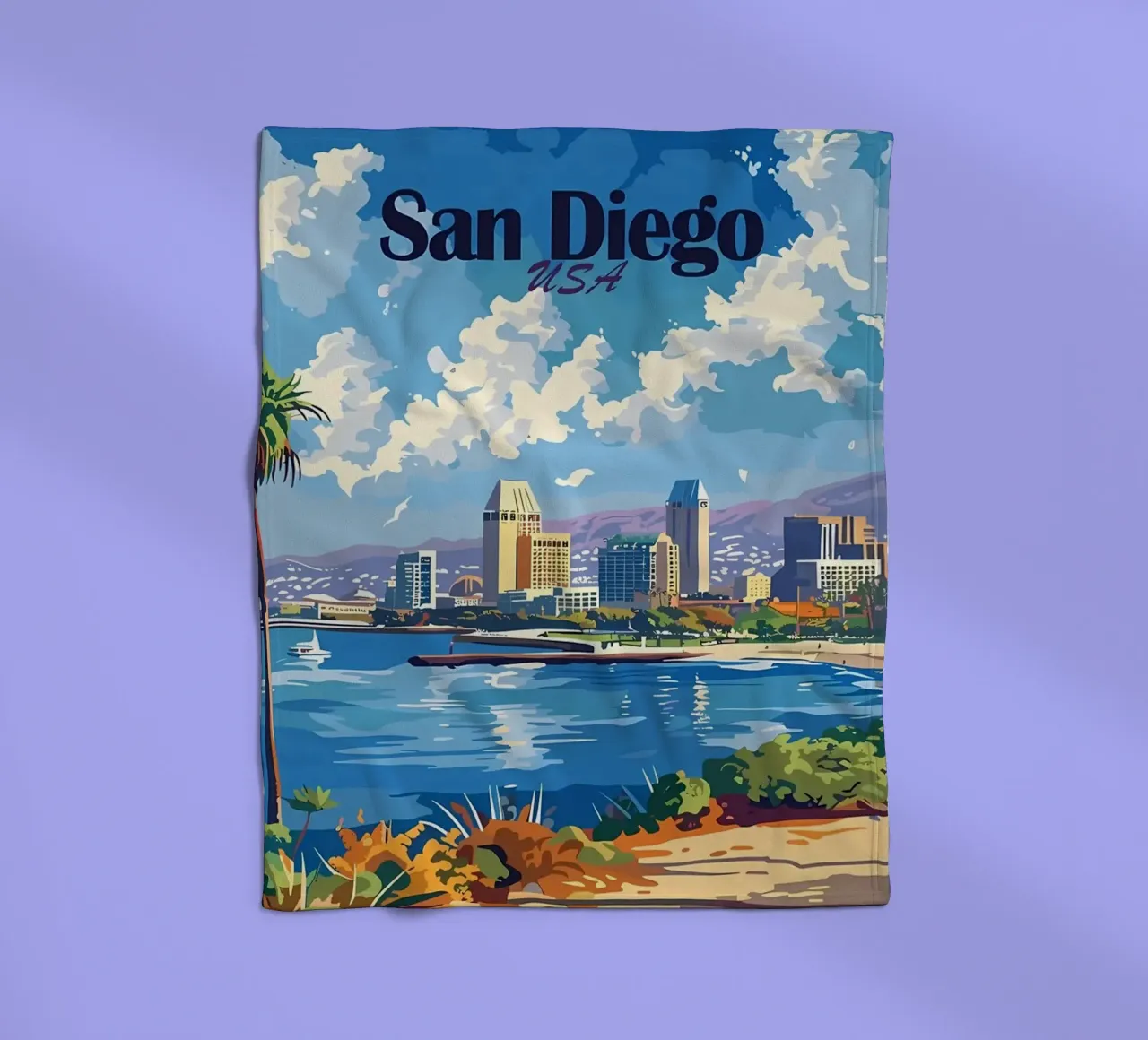 Paesaggio urbano di San Diego coperta in pile da Ginnery