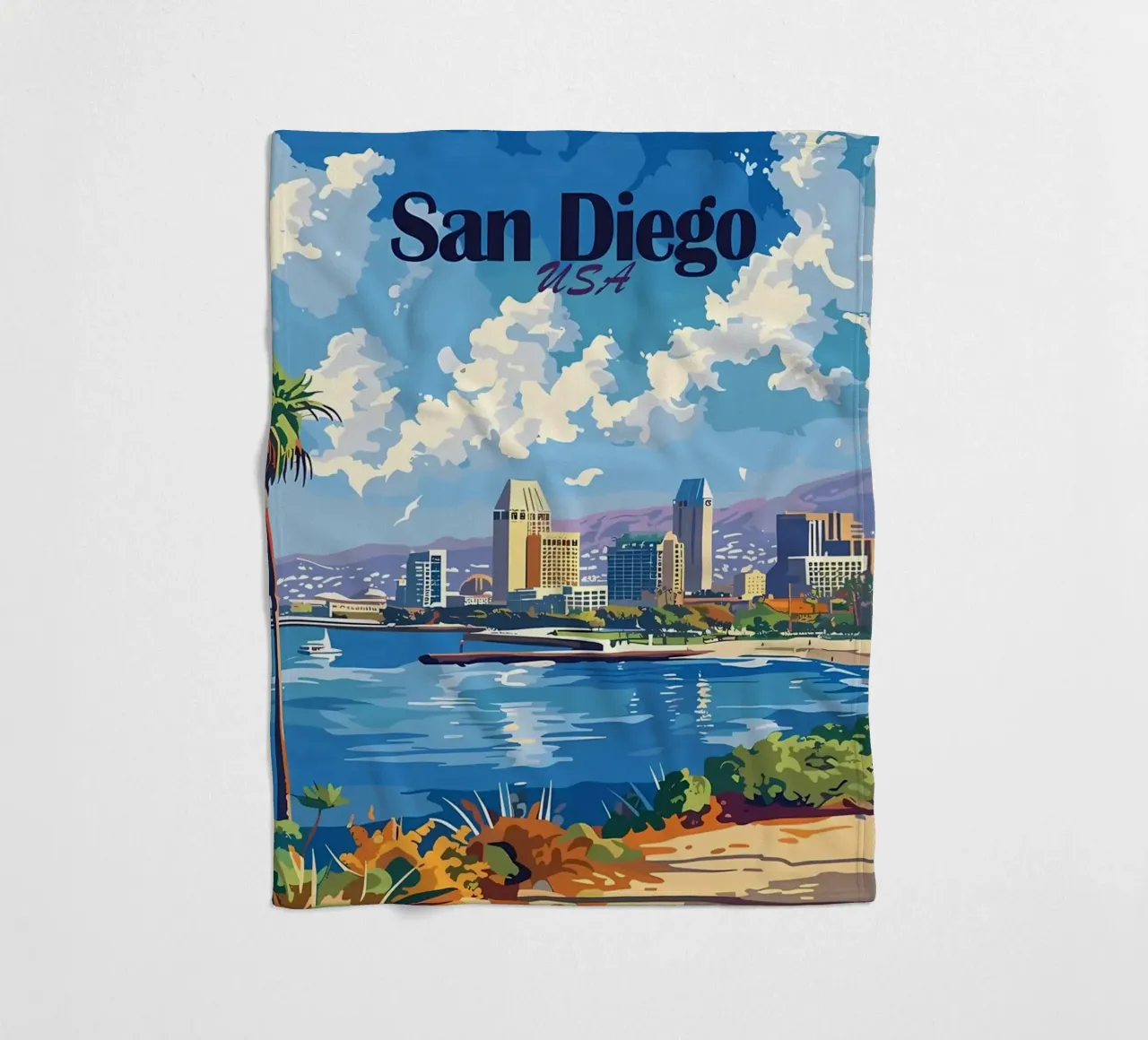 Paesaggio urbano di San Diego coperta in pile da Ginnery