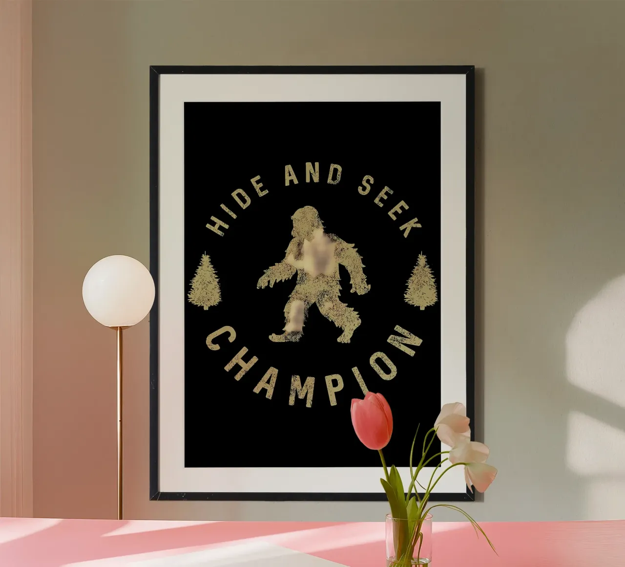 Lustig Bigfoot Sarkastisch Poster von Delaplane