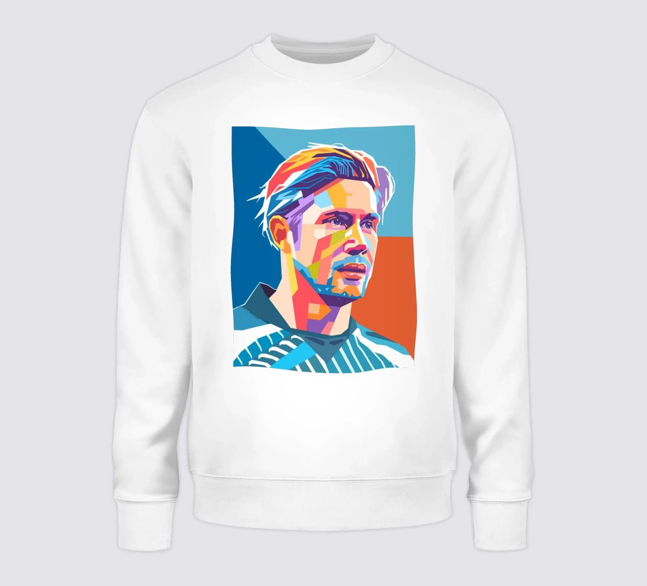 Kevin De Bruyne stile artistico WPAP felpa da Hantamrata