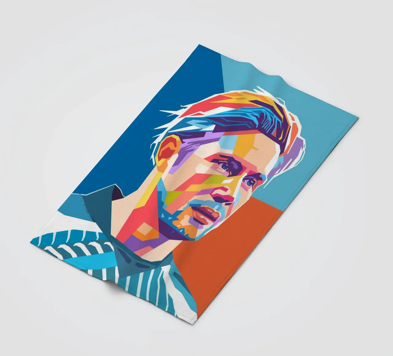 Kevin De Bruyne stile artistico WPAP coperta in pile da Hantamrata