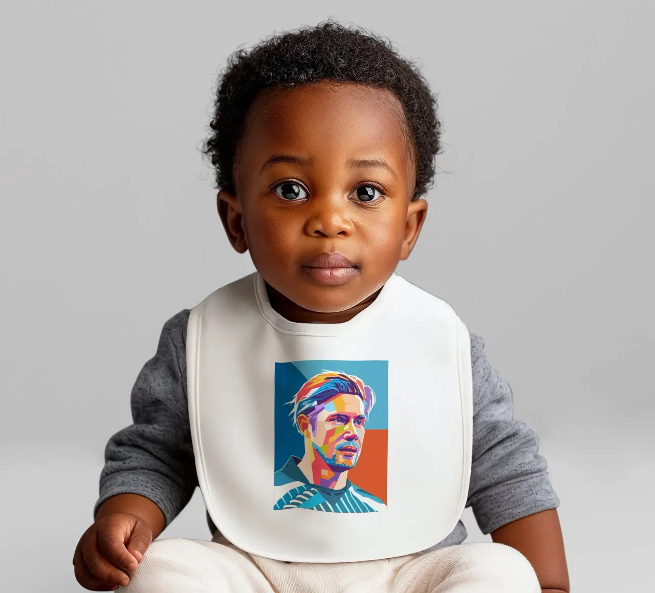 Kevin De Bruyne stile artistico WPAP bavaglino da Hantamrata