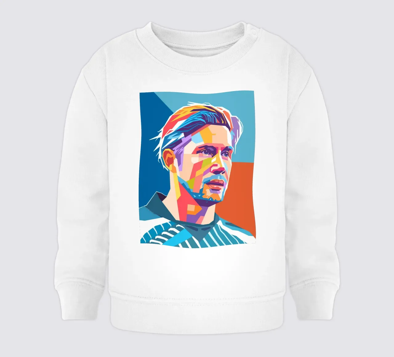 Kevin De Bruyne stile artistico WPAP felpa neonato da Hantamrata