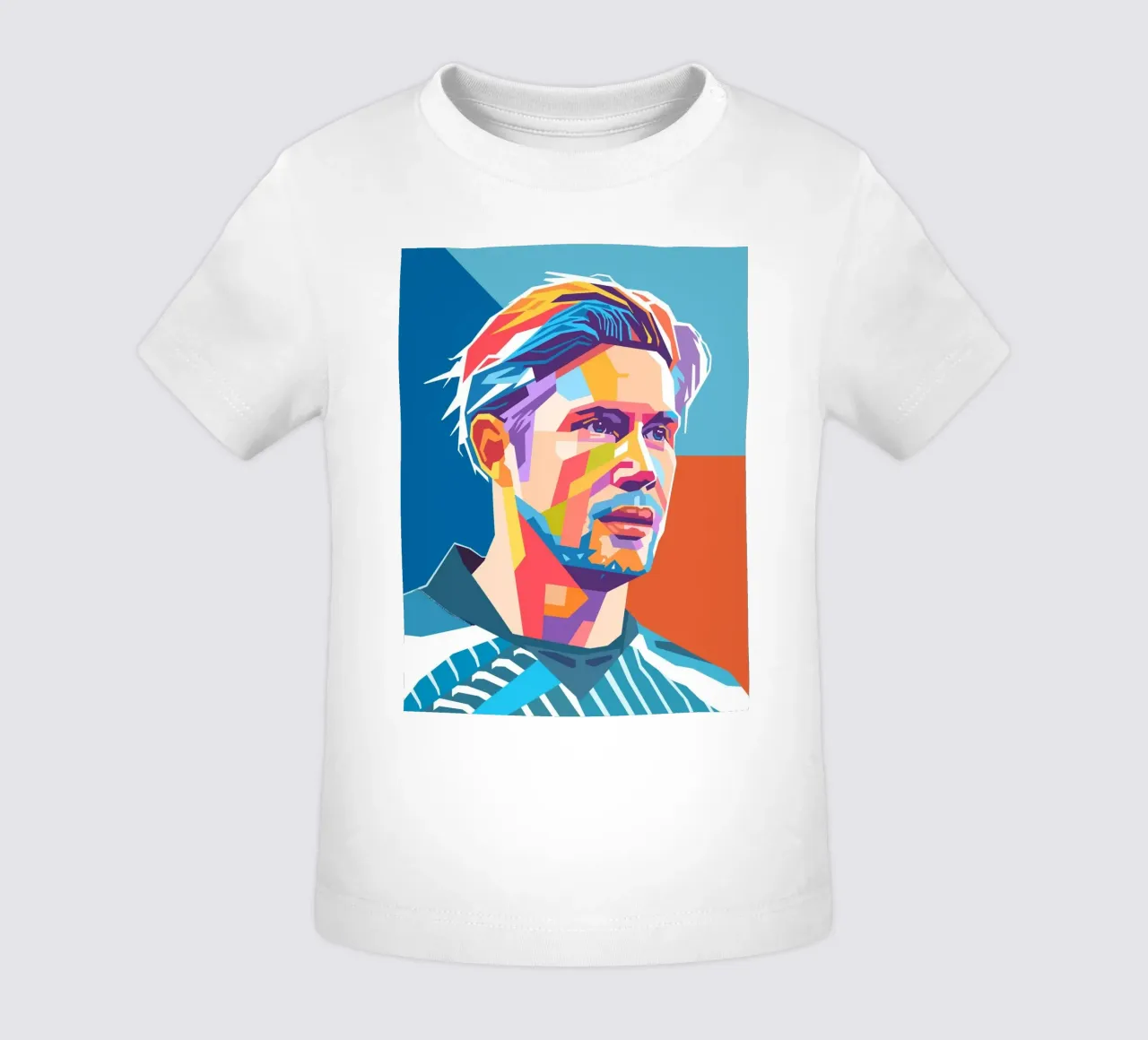 Kevin De Bruyne stile artistico WPAP maglietta neonato da Hantamrata