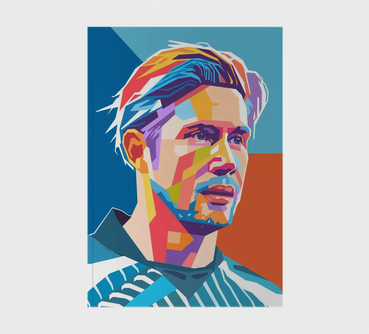 Kevin De Bruyne WPAP art style notebook by Hantamrata