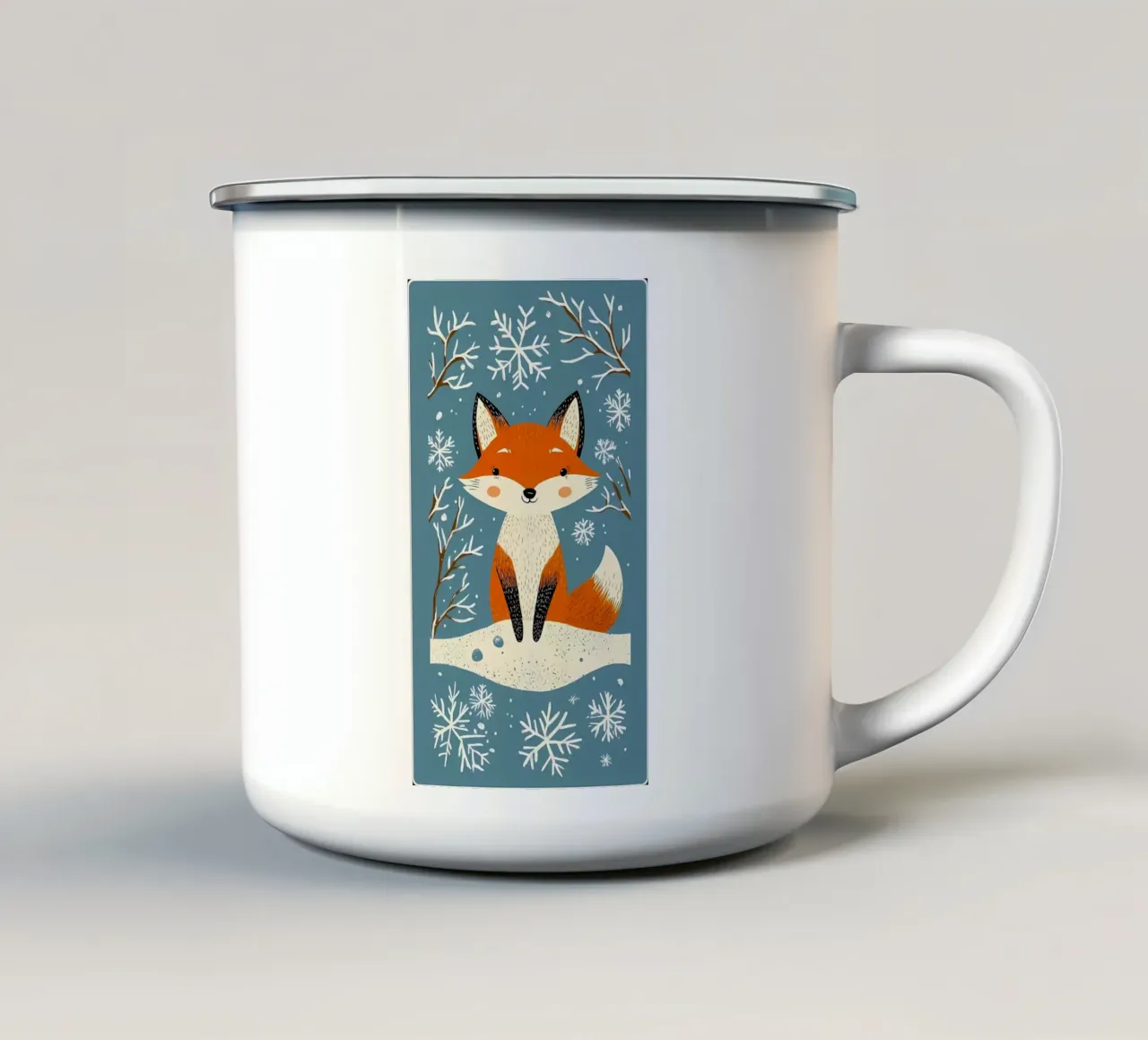 Poster minimalista 7 tazza in smalto da Kadynce