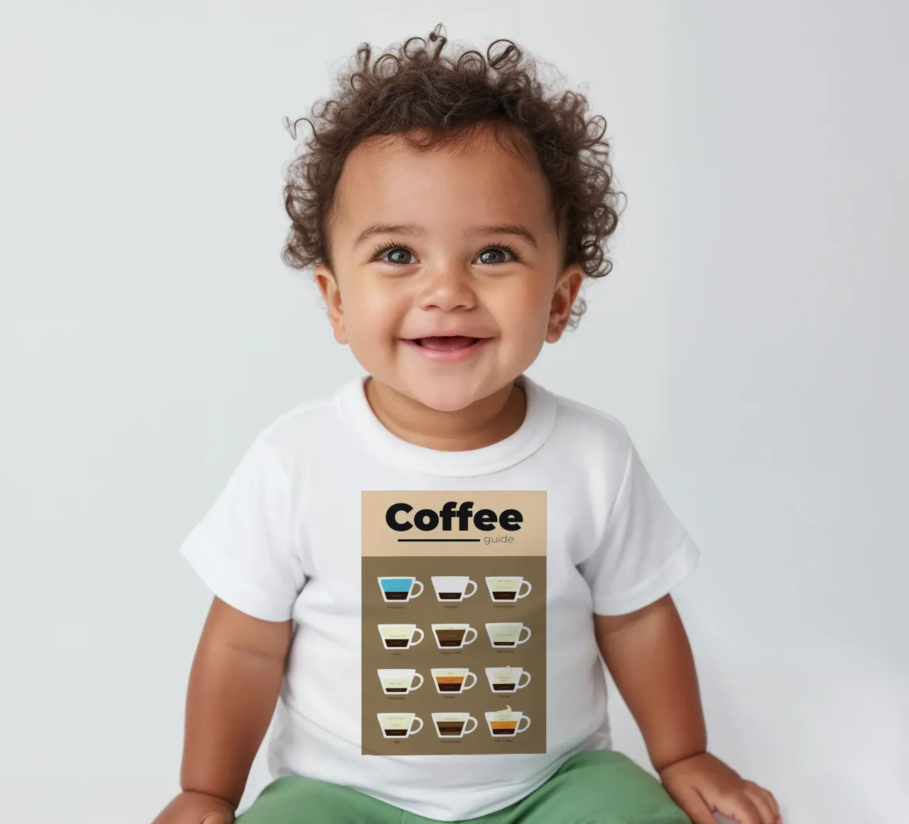 guida al caffè in ml maglietta neonato da Eames