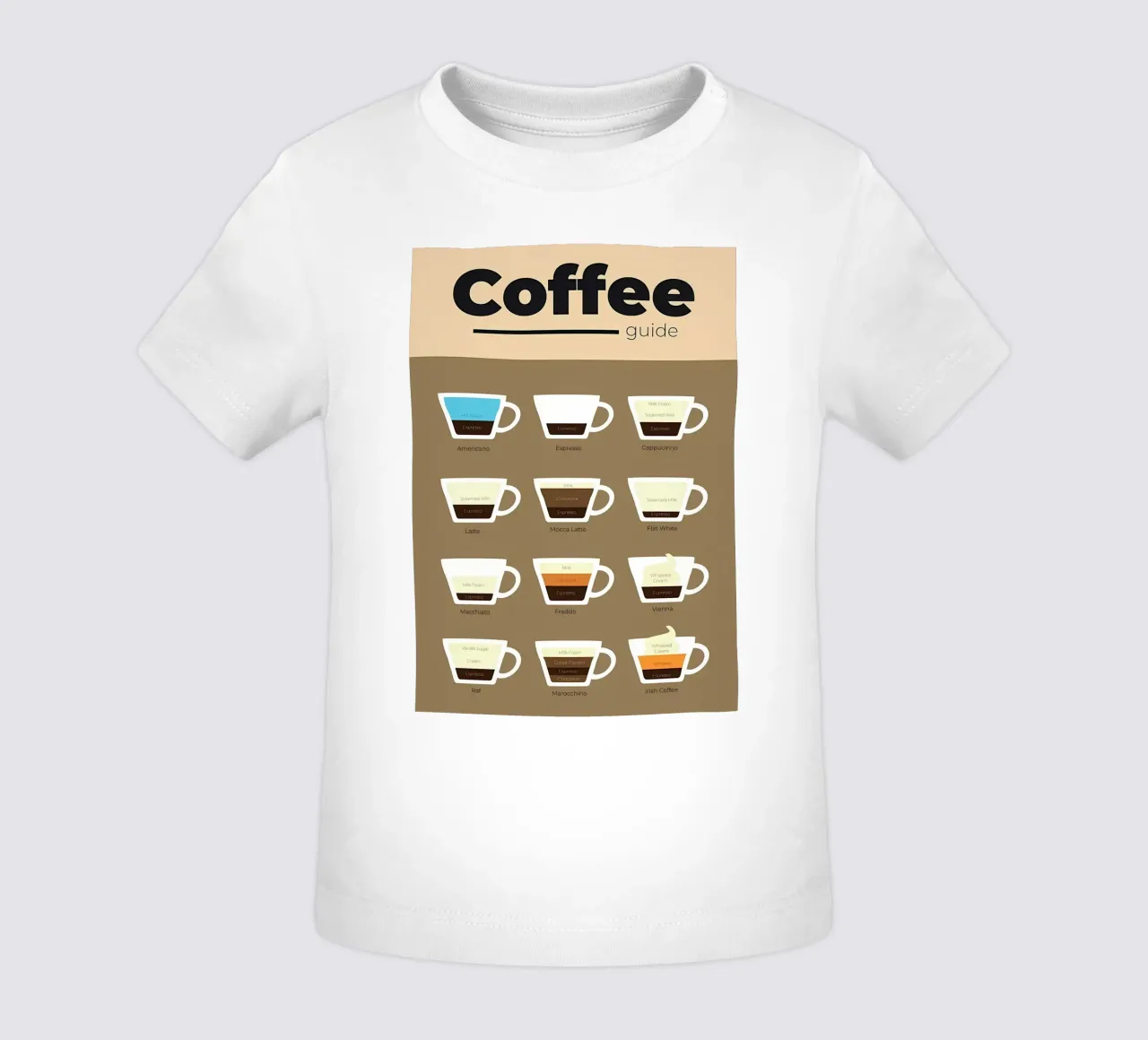 guida al caffè in ml maglietta neonato da Eames