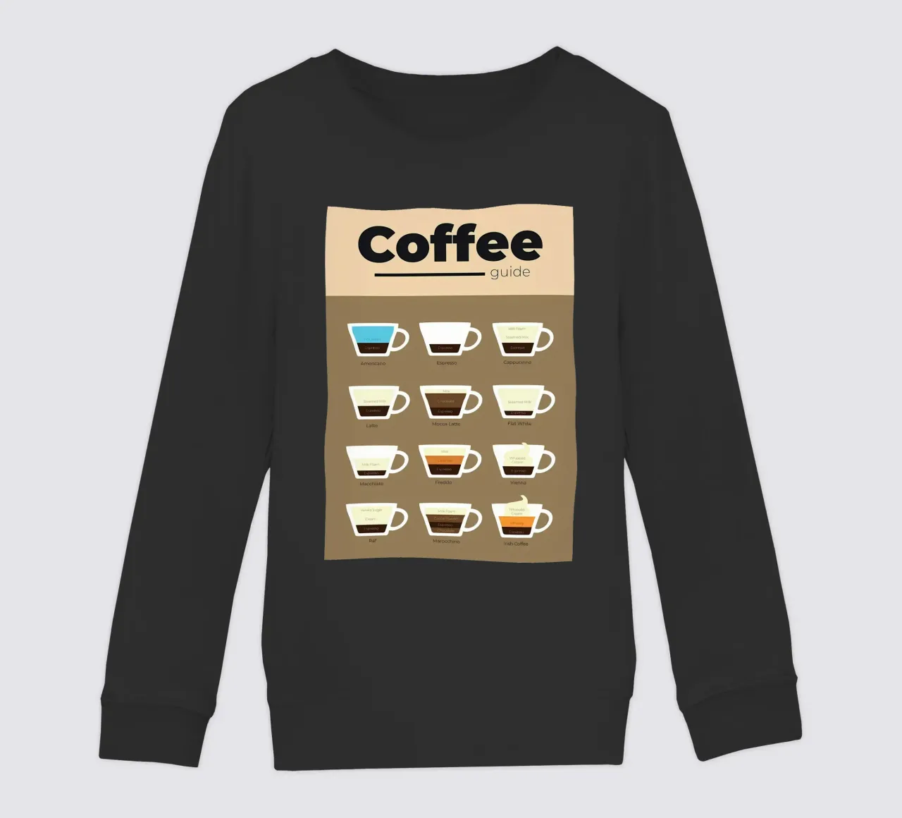 guida al caffè in ml felpa bambino da Eames