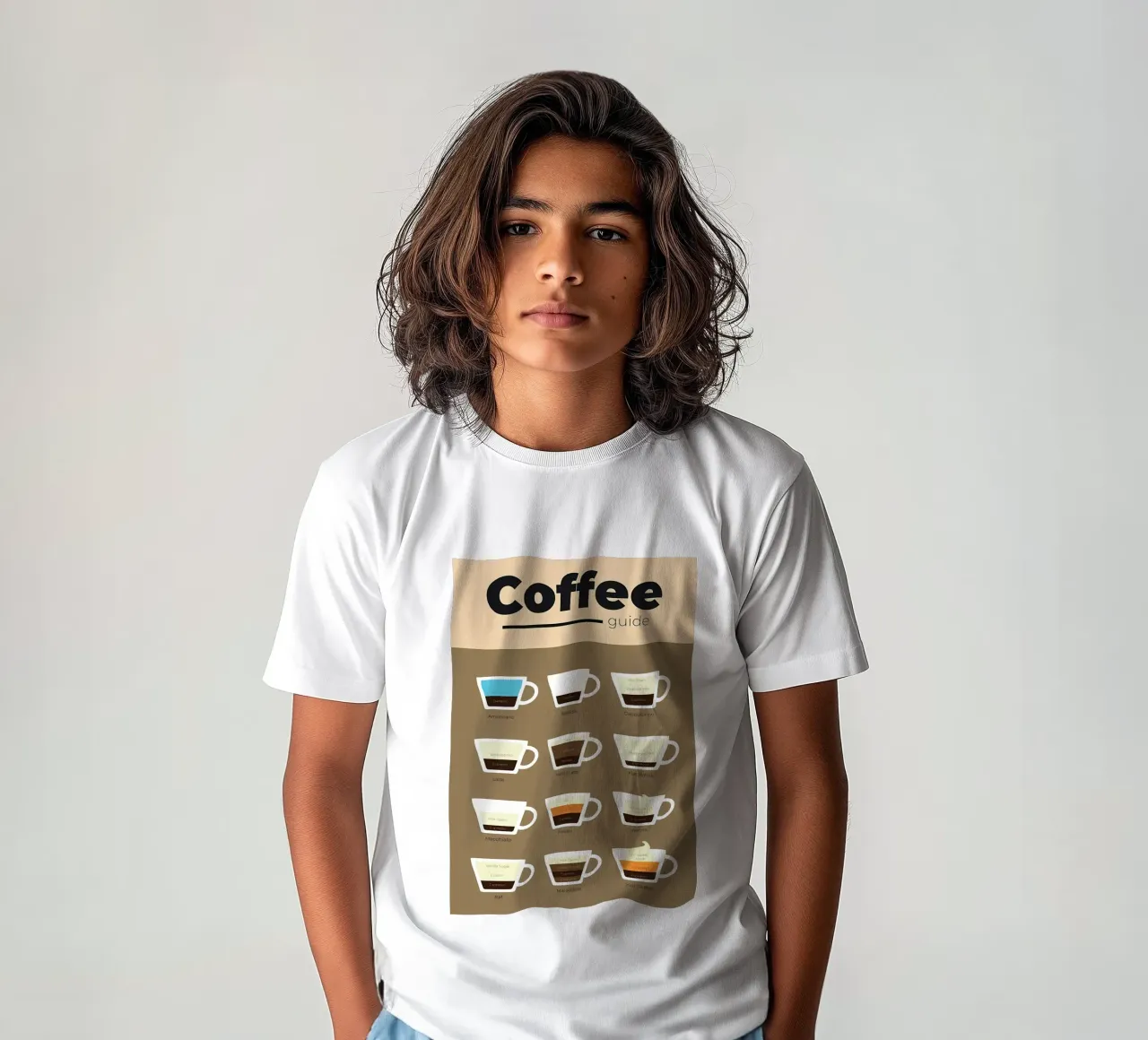 guida al caffè in ml t-shirt bambini da Eames
